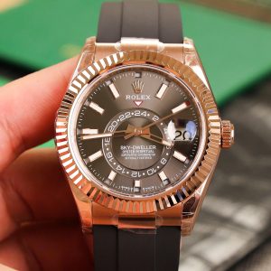 Rolex Sky-Dweller 326235 Rose Gold Replica 11 Watch Noob Factory 42mm (2)