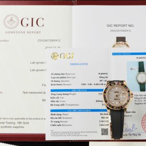 Rolex Yacht-Master Best Replica Watch Gold Wrapped + Moissanite Diamonds Hong Kong 40mm (2)