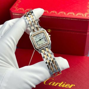 Cartier Panthere Demi Rose Gold Replica Watch Dial Mother Of Pearl AF Factory 27x36mm (2)