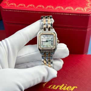 Cartier Panthere Demi Rose Gold Replica Watch Dial Mother Of Pearl AF Factory 27x36mm (2)