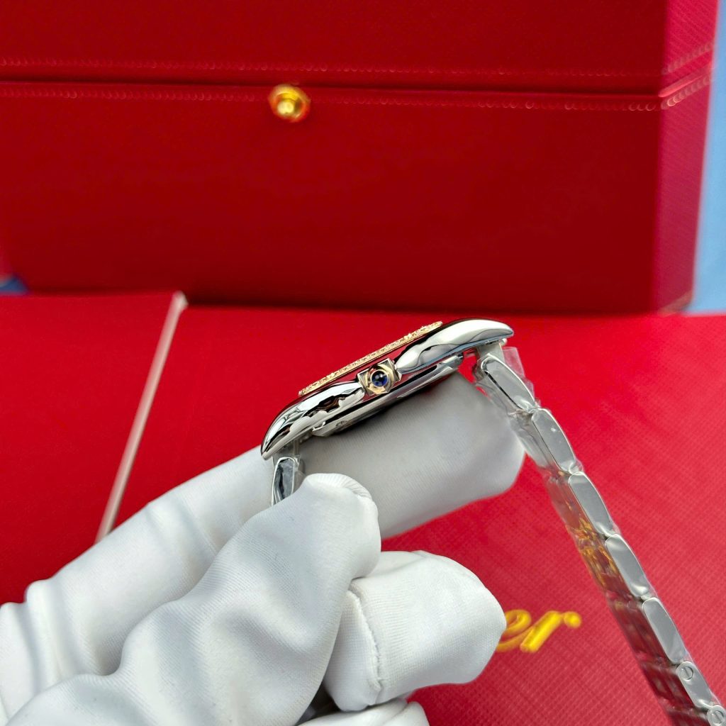 Cartier Panthere Demi Rose Gold Replica Watch Dial Mother Of Pearl AF Factory 27x36mm (2)