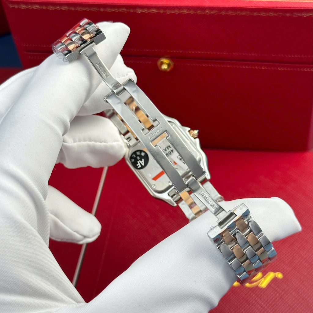 Cartier Panthere Demi Rose Gold Replica Watch Dial Mother Of Pearl AF Factory 27x36mm (2)