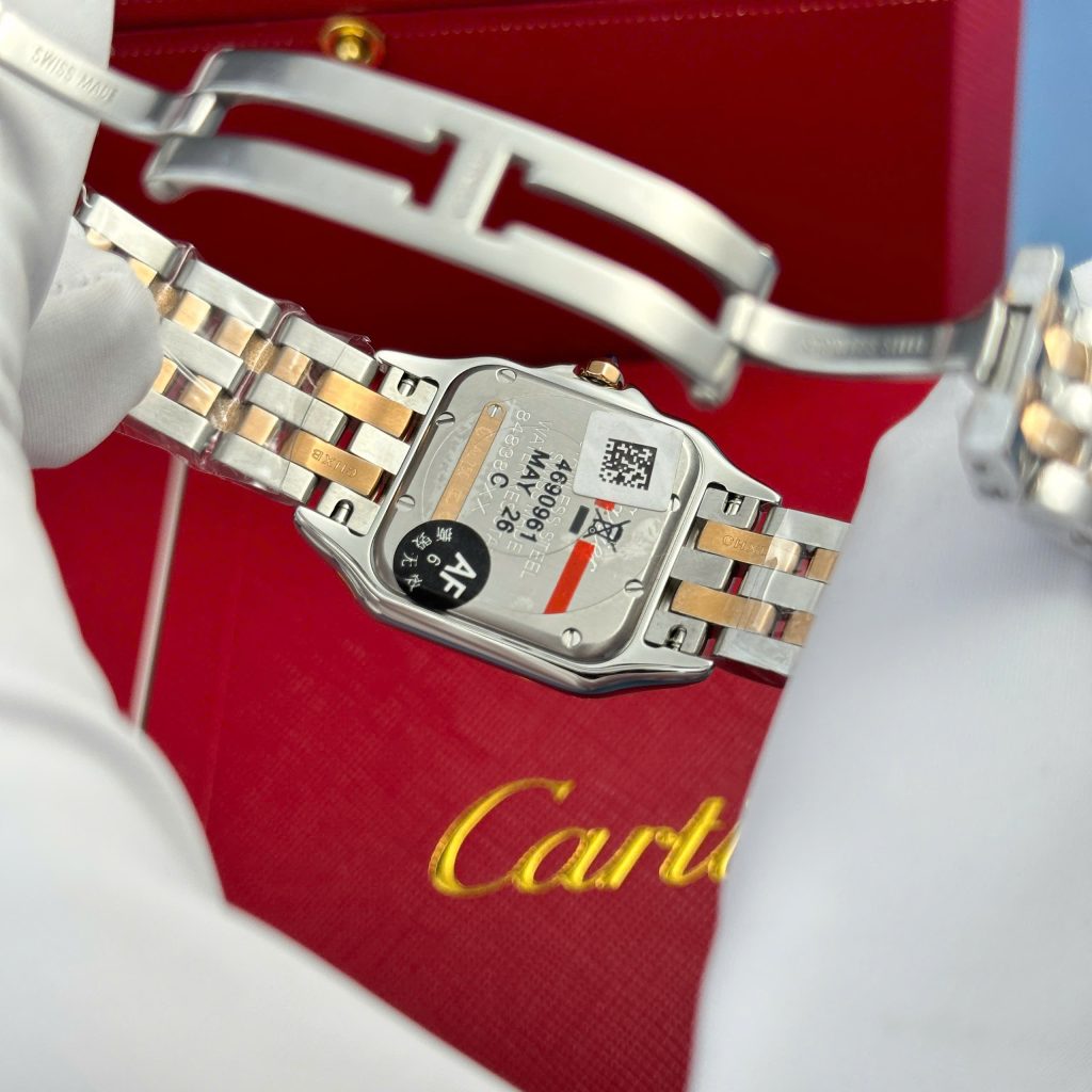 Cartier Panthere Demi Rose Gold Replica Watch Dial Mother Of Pearl AF Factory 27x36mm (2)