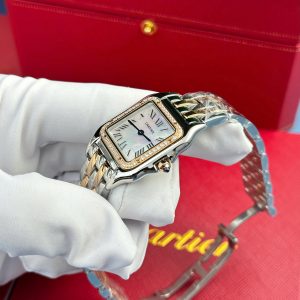 Cartier Panthere Demi Rose Gold Replica Watch Dial Mother Of Pearl AF Factory 27x36mm (2)