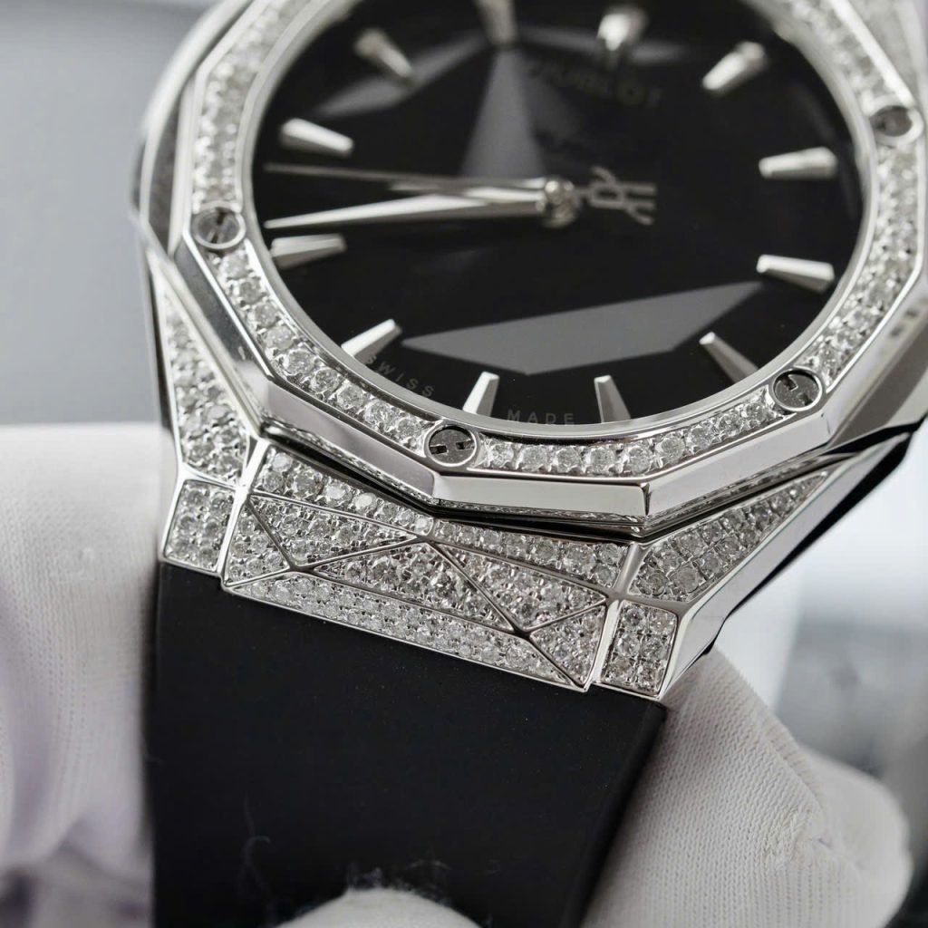 Hublot Orlinski Best Replica Watch Custom Moissanite Diamonds Hong Kong 40mm (2)