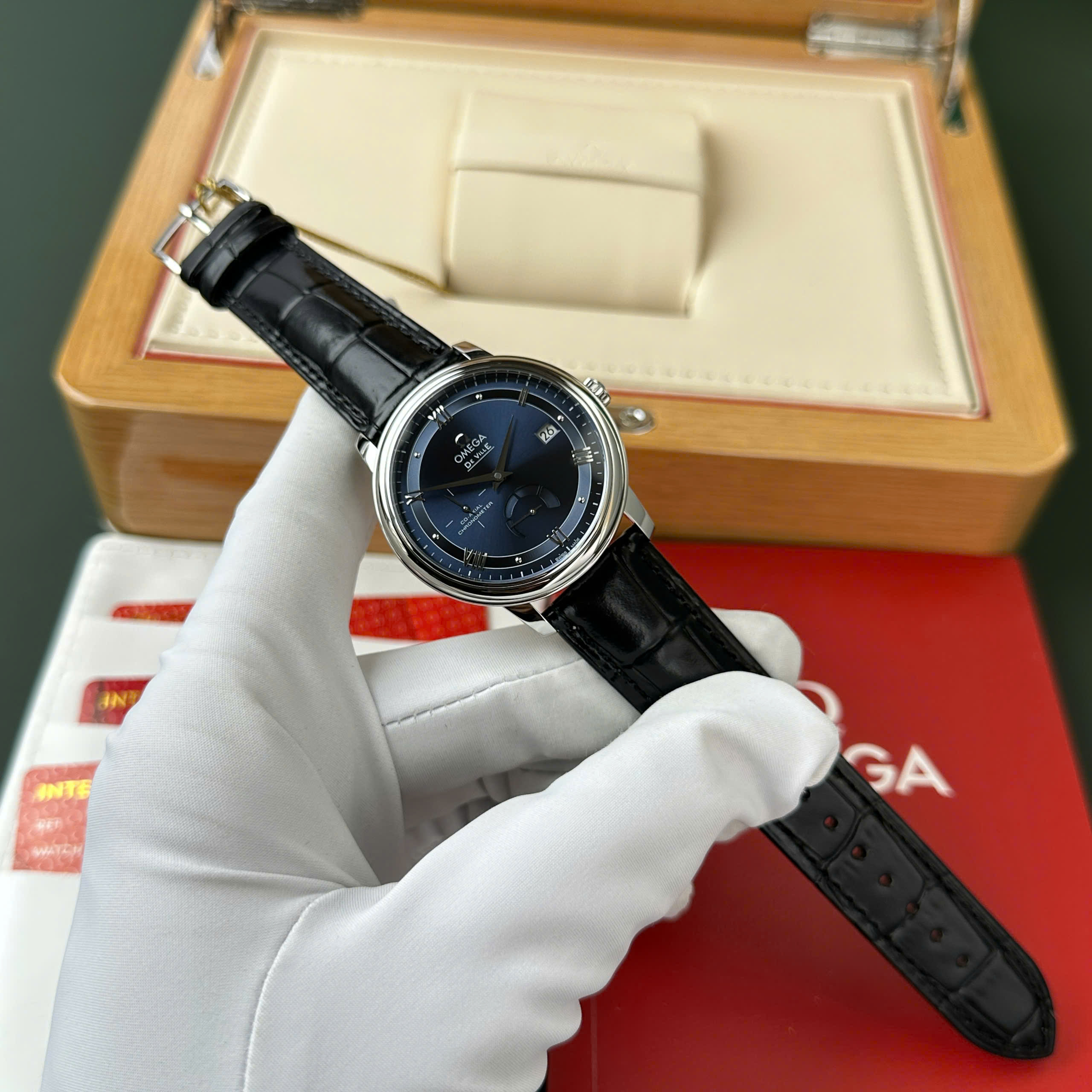 Omega De Ville Prestige Power Reserve Replica 11 Watch Blue Dial Leather Strap 39 (9) Omega De Ville Prestige Power Reserve Replica 11 Watch Blue Dial Leather Strap 39 (2)