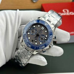 Omega Seamaster Diver 300M Chronograph Best Replica Watch Gray Dial N1 Factory 44mm (2)