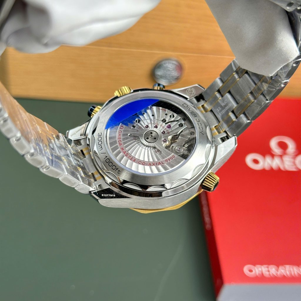 Omega Seamaster Diver 300M Chronograph Replica 11 Watch Blue Dial N1 Factory 44mm (2)