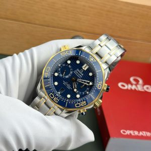 Omega Seamaster Diver 300M Chronograph Replica 11 Watch Blue Dial N1 Factory 44mm (2)