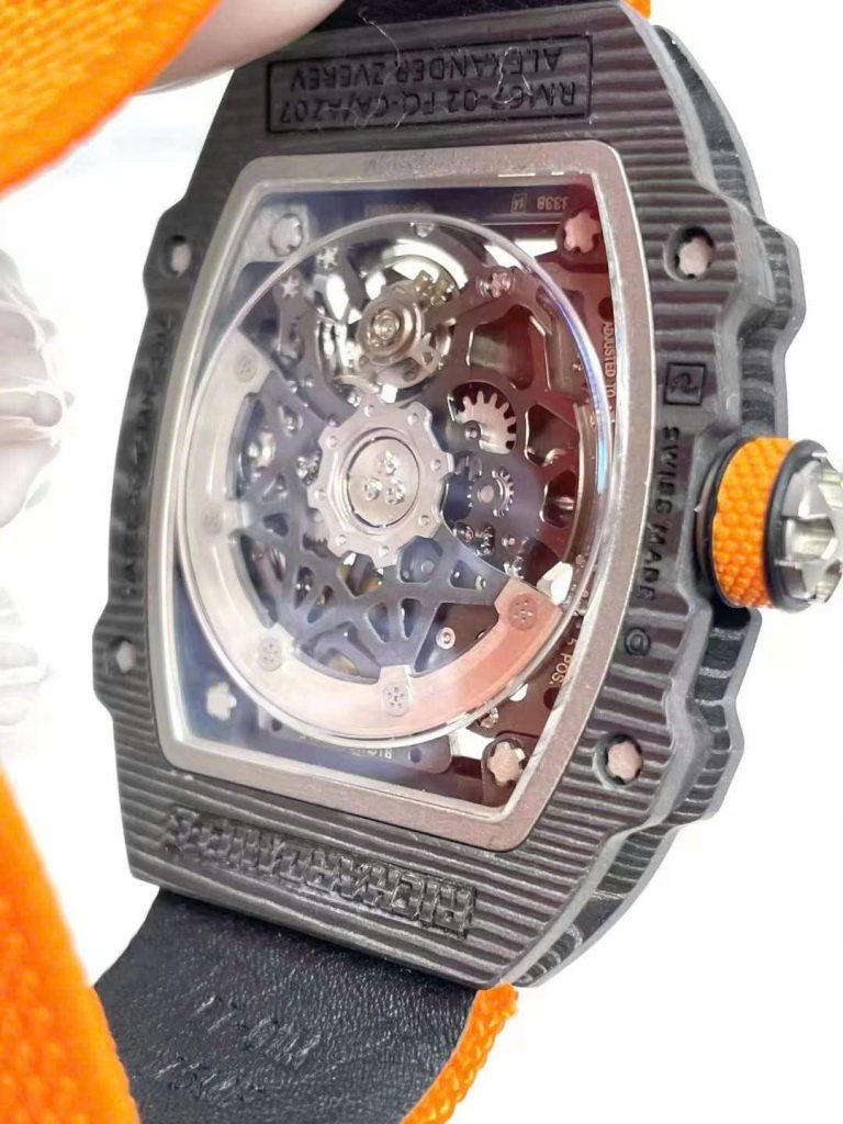 Richard Mille RM67-02 Carbon Best Replica Watch Weight 37 Grams Ultralight Orange 38.7×47 (2)