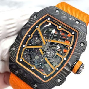 Richard Mille RM67-02 Carbon Best Replica Watch Weight 37 Grams Ultralight Orange 38.7×47 (2)