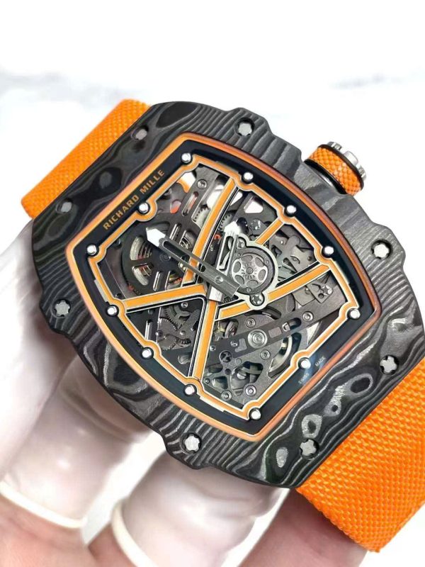 Richard Mille RM67-02 Carbon Best Replica Watch Weight 37 Grams Ultralight Orange 38.7×47 (2)