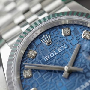 Rolex DateJust 126234 Replica Watch Navy Blue Mosaic Dial Clean Factory 36mm (1)