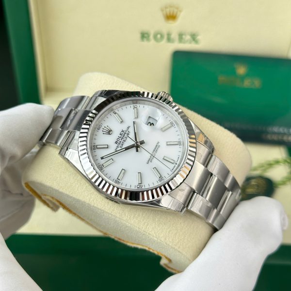 Rolex DateJust 126334 Best Replica Watch Dial White Oyster Strap VS Factory 41mm (2)