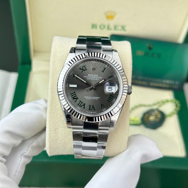 Rolex DateJust 126334 Replica Watch Dial Wimbledon Oyster Strap VS Factory 41mm (2)