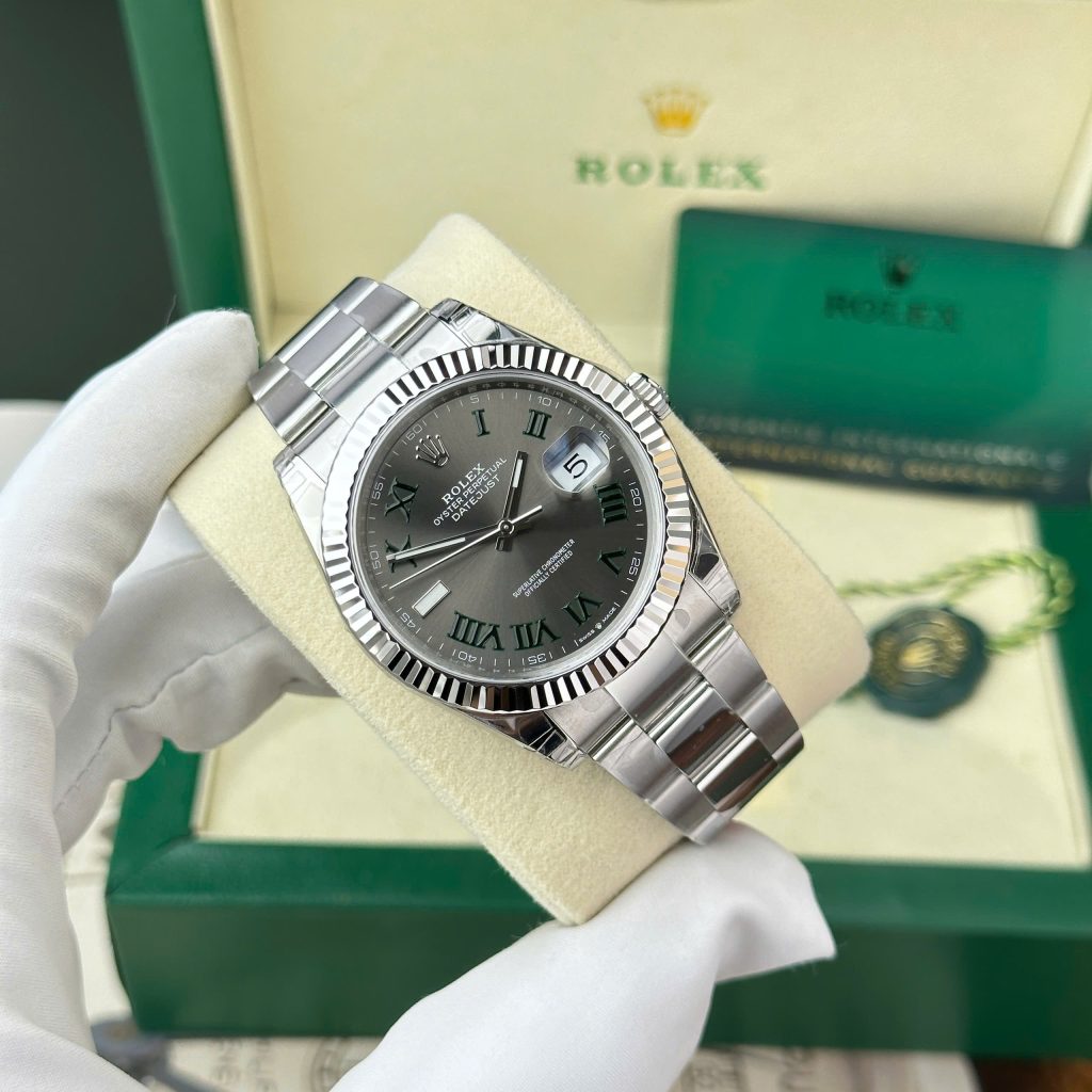 Rolex DateJust 126334 Replica Watch Dial Wimbledon Oyster Strap VS Factory 41mm (2)