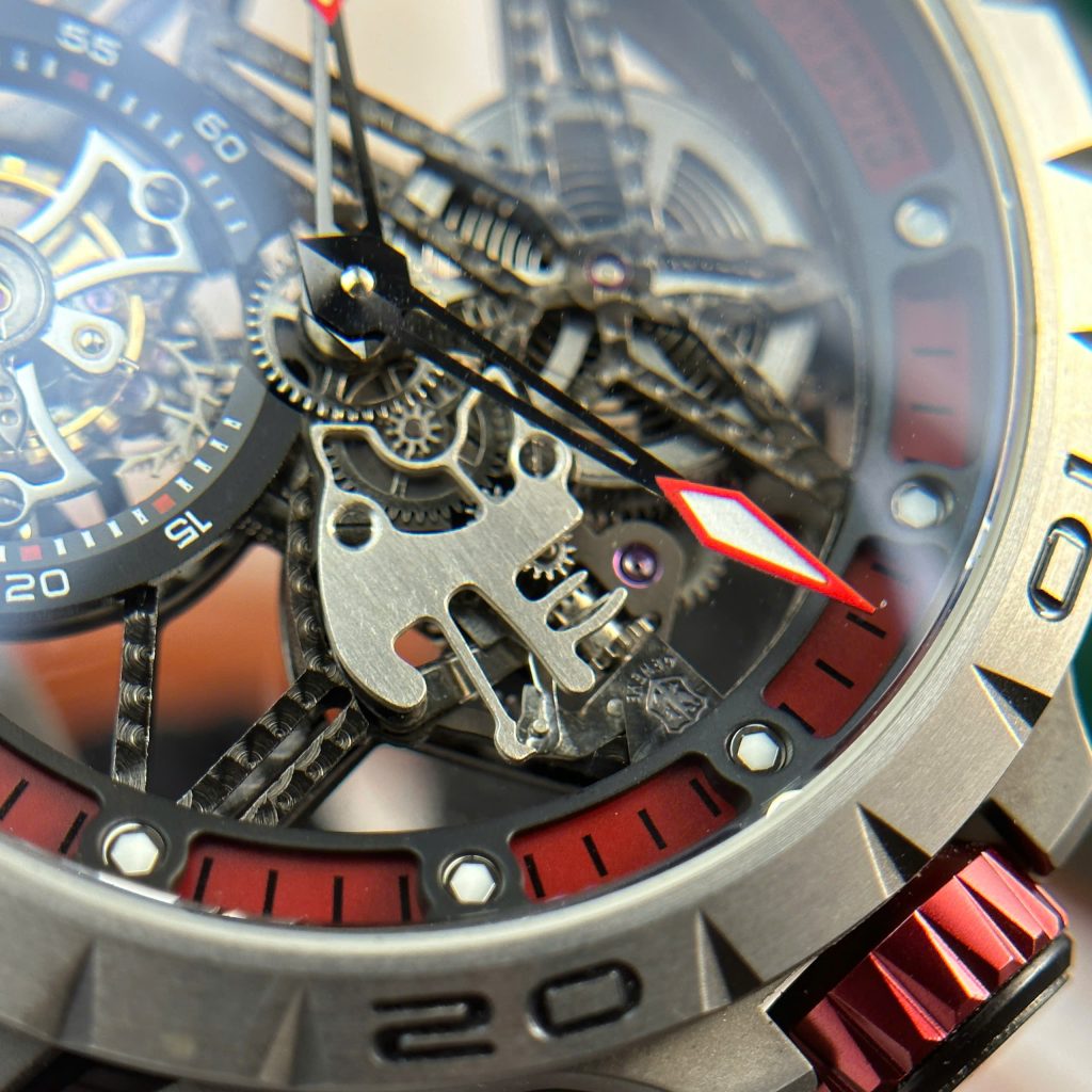 Roger Dubuis Excalibur Spider Titanium RDDBEX0545 Replica Watch Red BBR Factory 45mm (2)