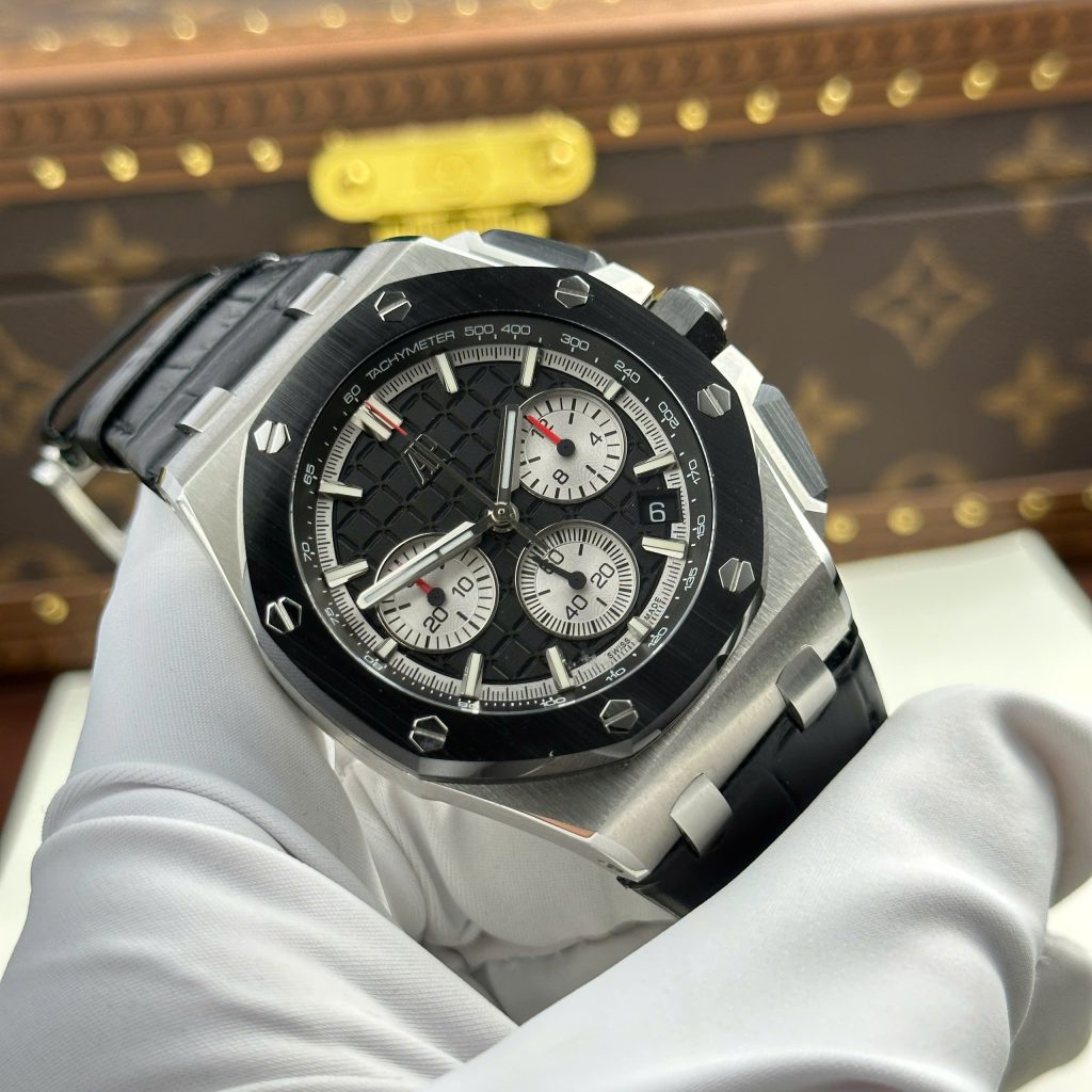 Audemars Piguet Replica Watch Royal Oak Offshore Chronograph 26420 Black Dial APP Factory 43mm (2)