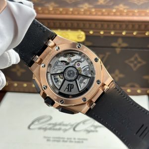 Audemars Piguet Royal Oak Offshore Chronograph 26420 Rose Gold Replica Watches Black Dial APP Factory 43mm (2)