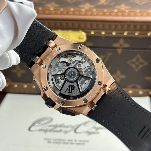 Audemars Piguet Royal Oak Offshore Chronograph 26420 Rose Gold Replica Watches Black Dial APP Factory 43mm (2)