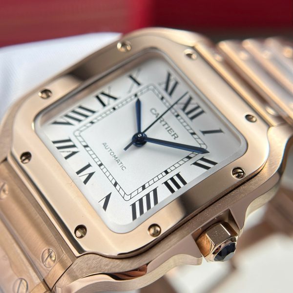 Cartier Santos Replica 11 Watch Womens Dial White BV Factory 35 (2)