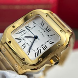 Cartier Santos Replica 11 Watches Womens Dial White BV Factory 35 (2)