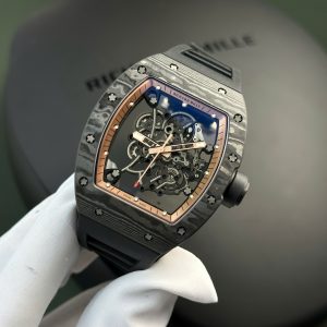 Richard Mille Best Replica Watch RM055 Bubba Watson Carbon Rubber Strap APS Factory 42.7×49 (1)