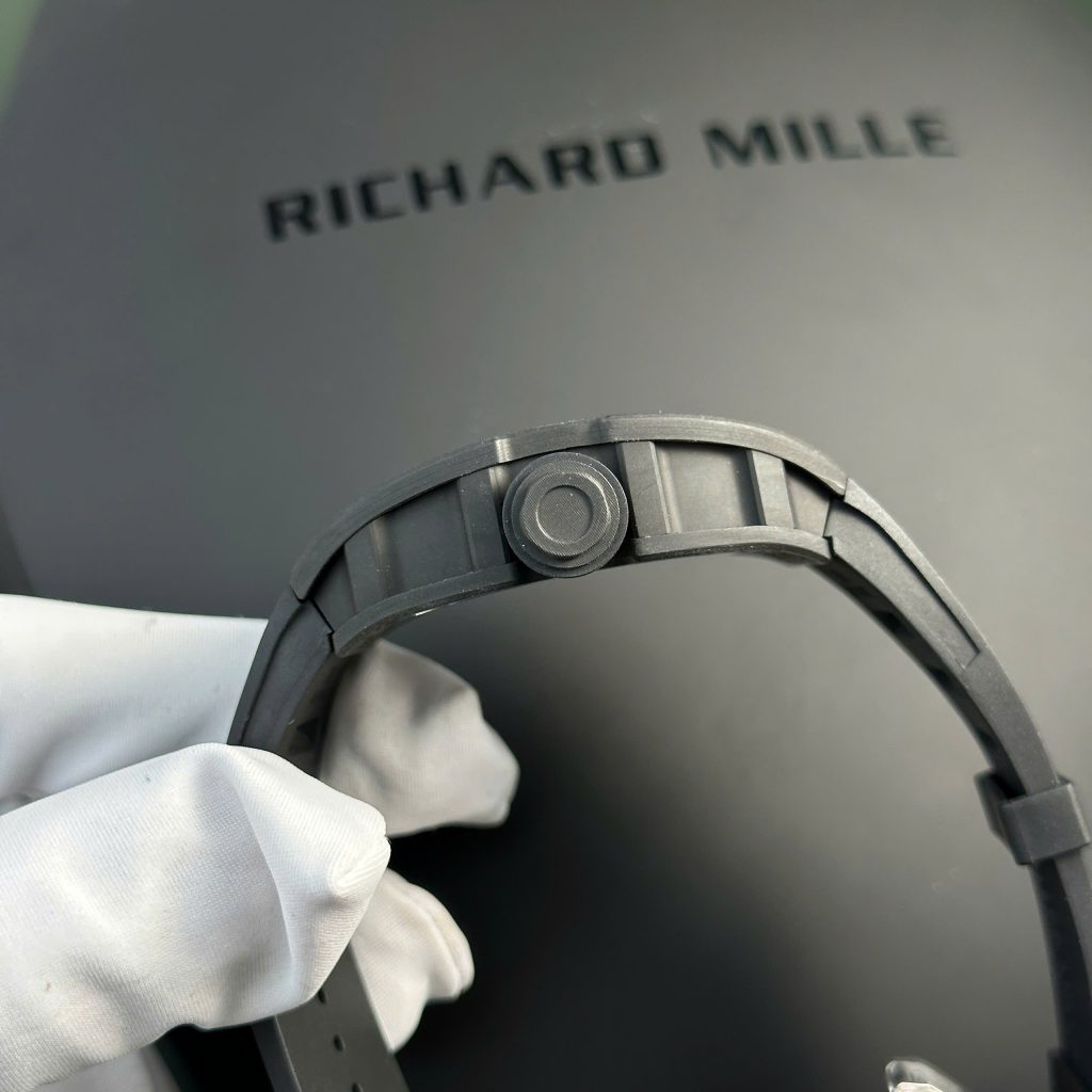 Richard Mille Best Replica Watch RM055 Bubba Watson Carbon Rubber Strap APS Factory 42.7×49 (1)