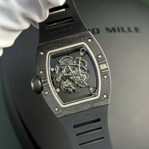 Richard Mille RM055 Bubba Watson Carbon Best Replica Watch Rubber Strap APS Factory 42.7x49 (2)