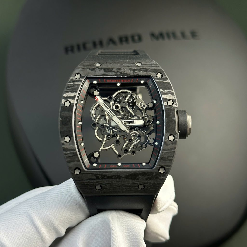 Richard Mille RM055 Bubba Watson Carbon Best Replica Watch Rubber Strap APS Factory 42.7x49 (2)