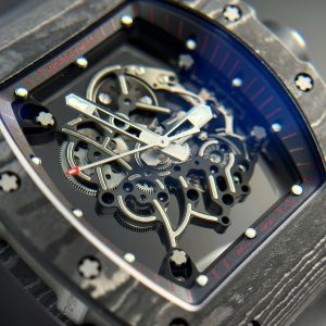 Richard Mille RM055 Bubba Watson Carbon Best Replica Watch Rubber Strap APS Factory 42.7x49 (2)