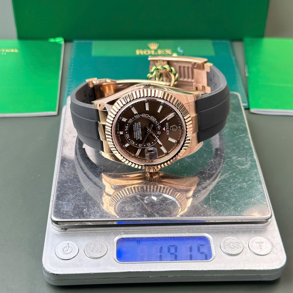 Rolex Best Replica Watch Sky-Dweller 326235 Chocolate Dial Weight 190 Gram ZF Factory 42mm (1)