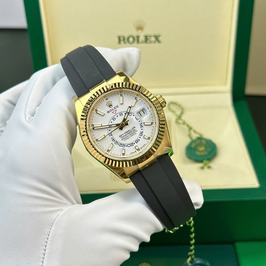 Rolex Sky-Dweller 326238 Replica Watch White Dial Weight 190 Gram ZF Factory 42mm (2)