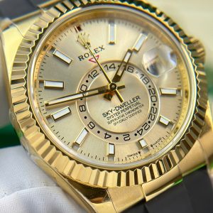 Rolex Sky-Dweller 326238 Yellow Dial Replica Watch Weight 190 Gram ZF Factory 42mm (5)