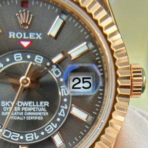 Rolex Sky-Dweller 326935 Dial Rhodium Replica Watches Weight 190 Gram ZF Factory 42mm (5)