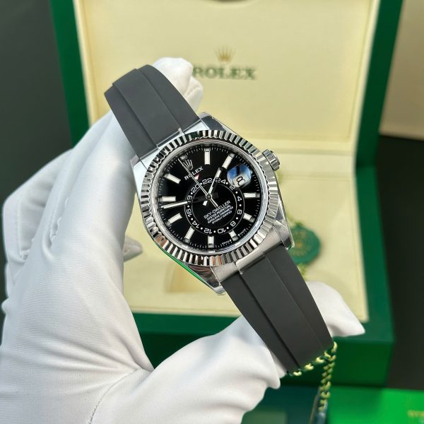 Rolex Sky-Dweller 336239 Black Dial Replica Watch Weight 190 Gram ZF Factory 42mm (2)