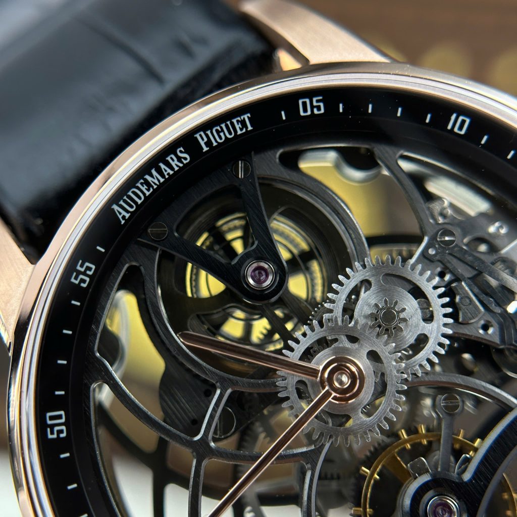 Audemars Piguet 26600 Tourbillon Openworked Replica 11 Watch Black Leather Strap 41mm (2)