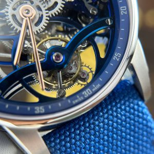 Audemars Piguet 26600 Tourbillon Openworked Replica 11 Watches Blue 41mm (2)